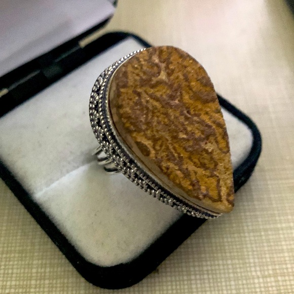 New pretty German Dendritic Ethnic Ring - Picture 3 of 11